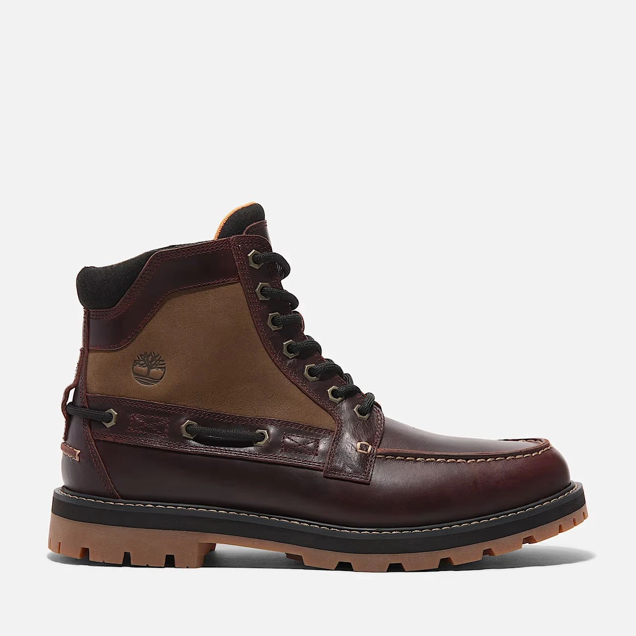 Timberland Men's Brown Leather Ankle Boots – Fall/Winter Lace-Up