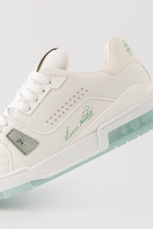 Louis Vuitton White Mint Luxury Sneakers