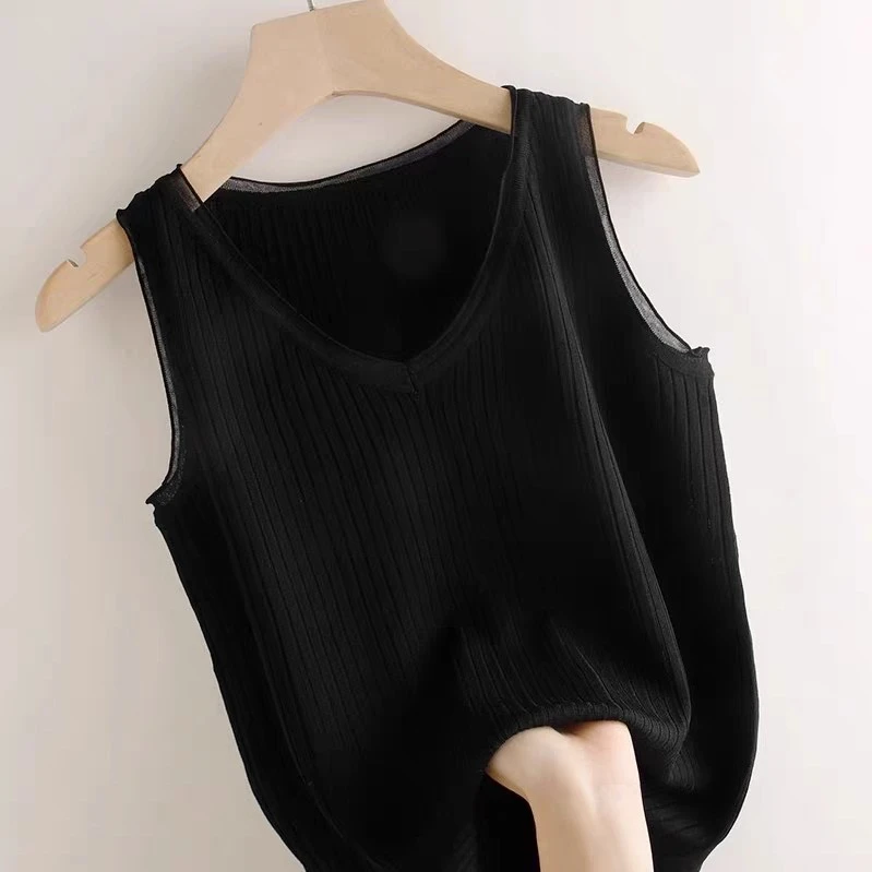 Women's Sleeveless Ribbed Knit Tank Top | Soft & Stretchy Essential