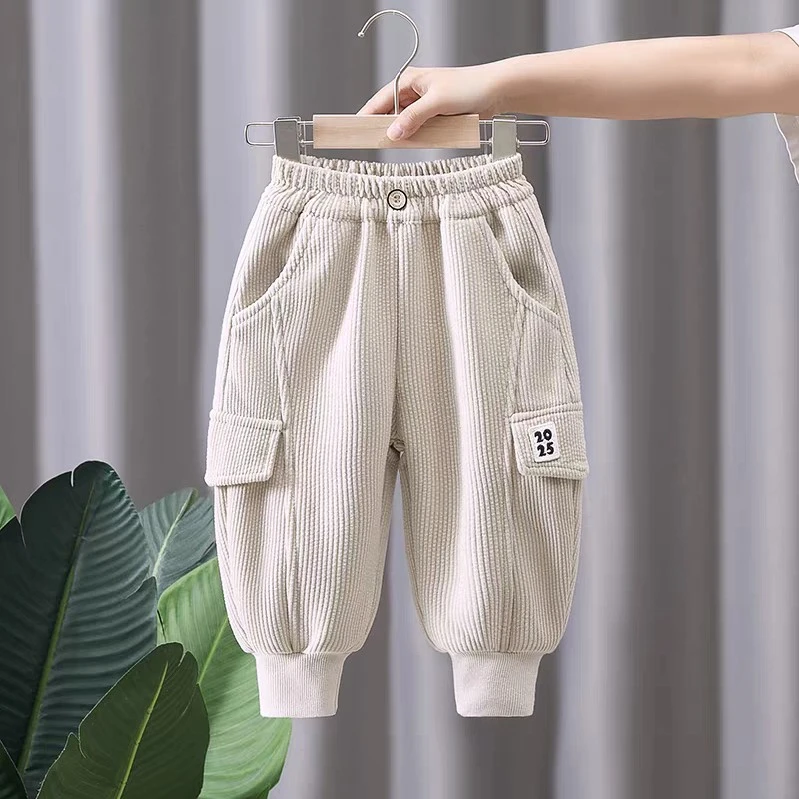 Cozy Fleece-Lined Pants for Kids - Warm & Comfortable Winter Bottoms