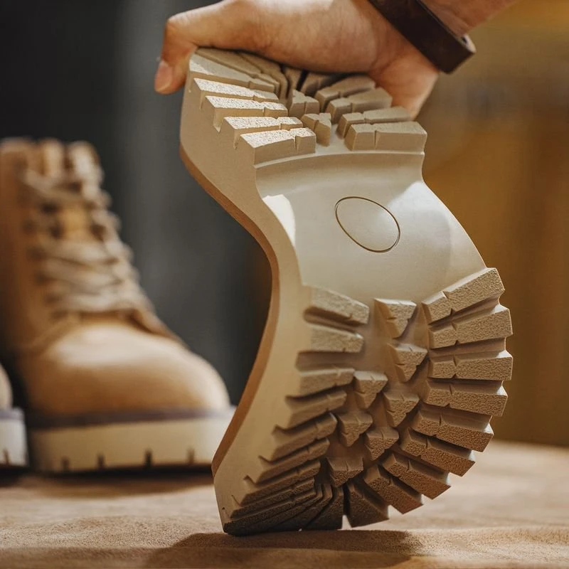 vintage-inspired men’s suede high-top boots
