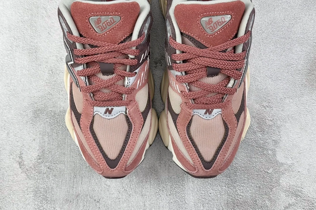 New Balance 9060 Dusty Rose Mauve Chunky Sneakers – Premium Retro Running Inspired Lifestyle Shoes With ABZORB Comfort For Men & Women
