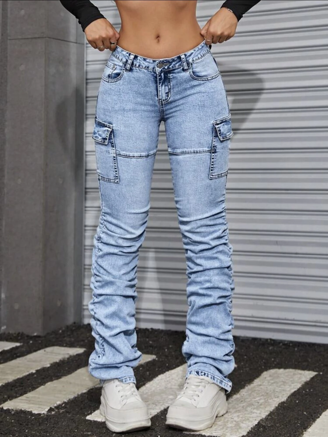 Women's Classic Fit High-Waisted Denim Jeans - Comfortable & Stylish