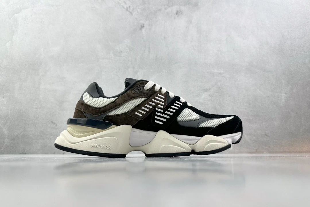 New Balance 9060 Black Brown Chunky Sneakers – Premium ABZORB Retro Lifestyle Shoes With Luxury Streetwear Design For Men & Women