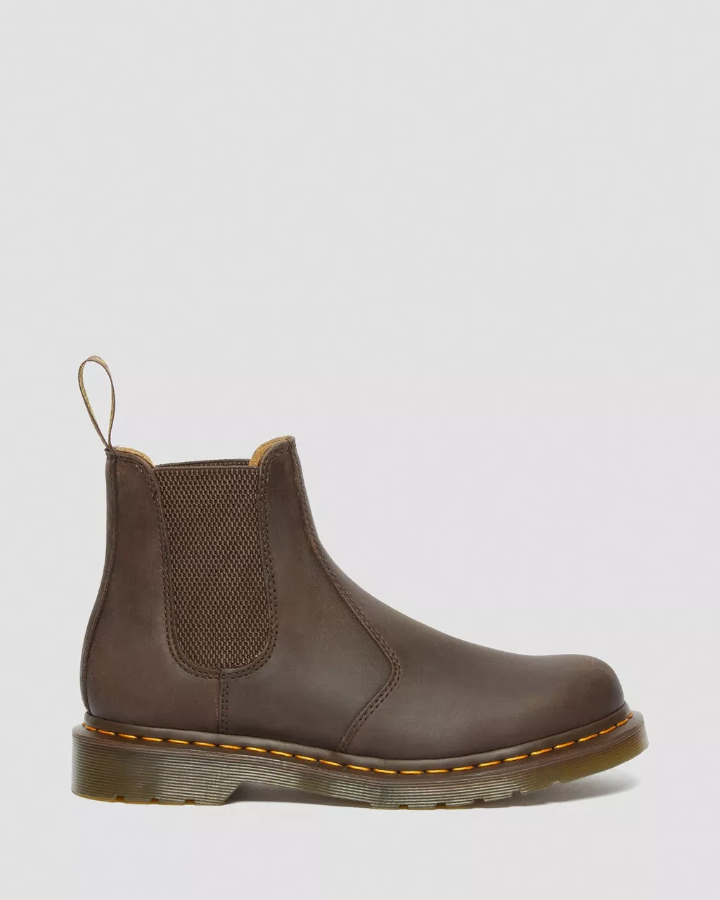 Dr. Martens Men’s Brown Leather Boots – Classic Plain Style