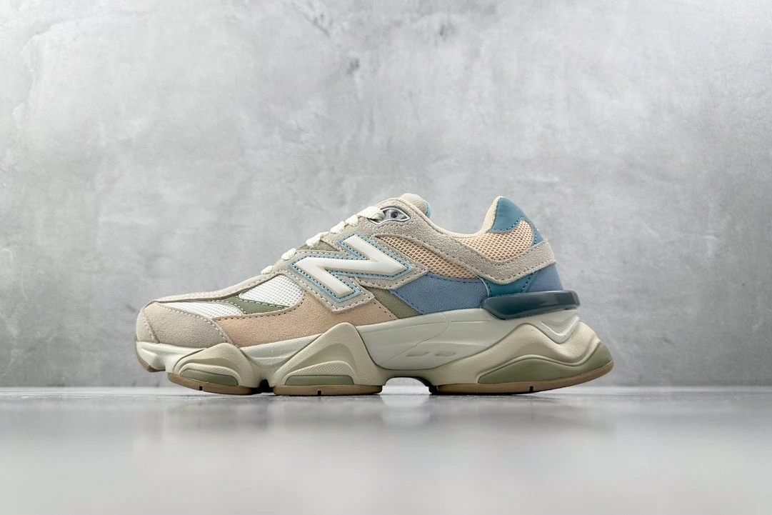 New Balance Pastel Cream Chunky Sneakers
