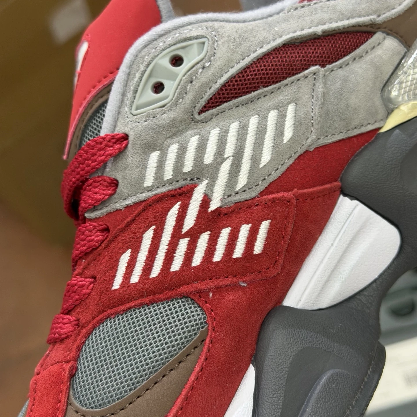 New Balance 9060 “Crimson Stone” Chunky Sneakers – Red Grey  Colors