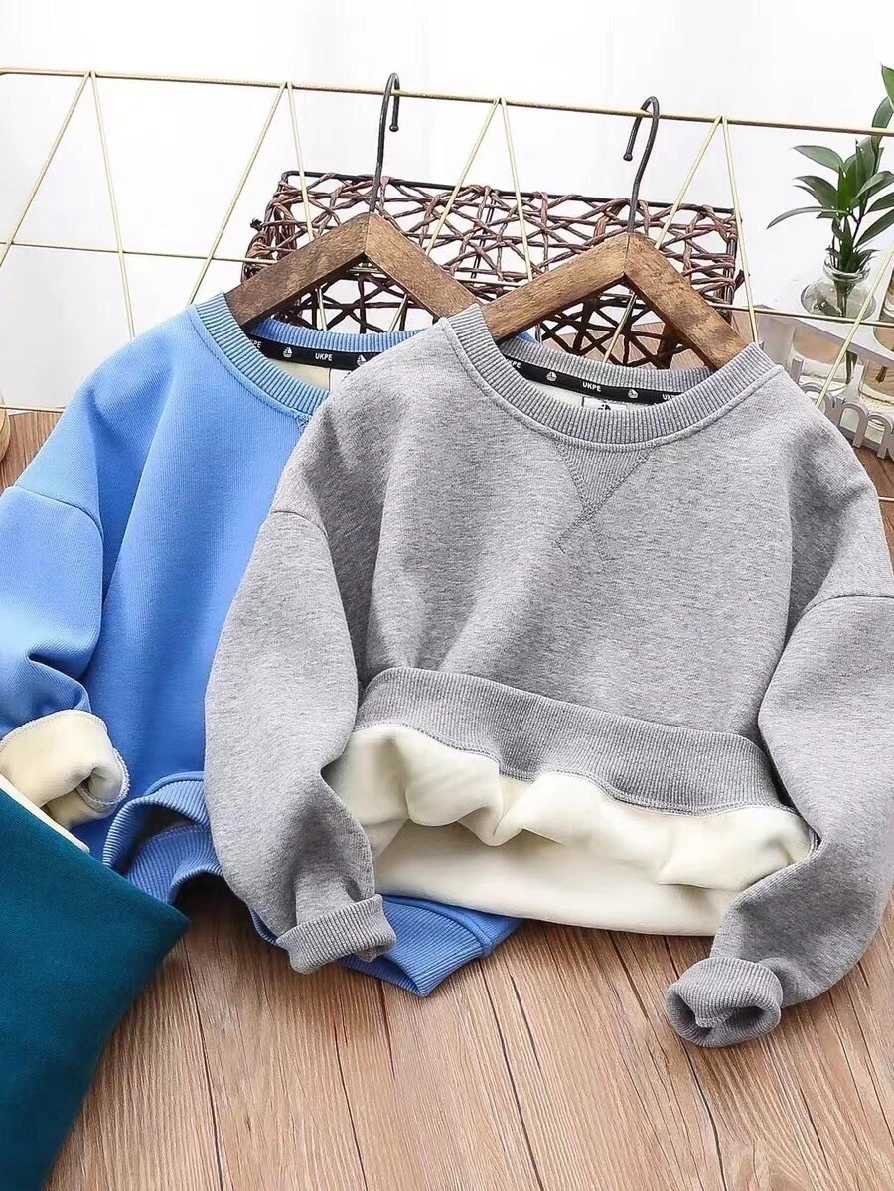Cozy Cotton Blend Round Neck Sweater for Kids - Soft & Durable