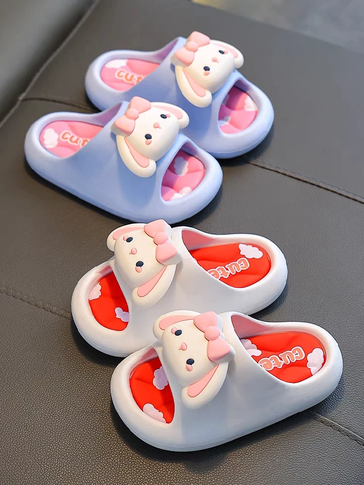 Kids Soft Plush Slippers - Warm & Non-Slip Indoor Shoes for Boys & Girls