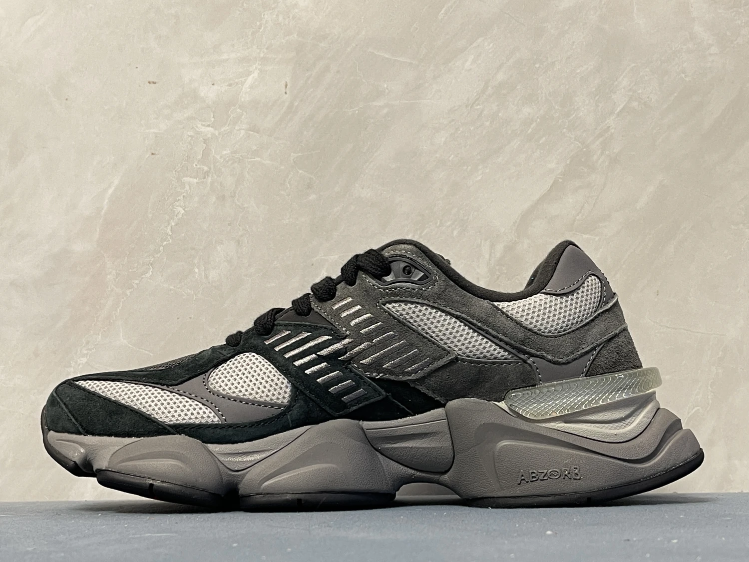 New Balance Triple Black Chunky Runner Sneakers – Premium Suede Retro Streetwear Lifestyle Shoes