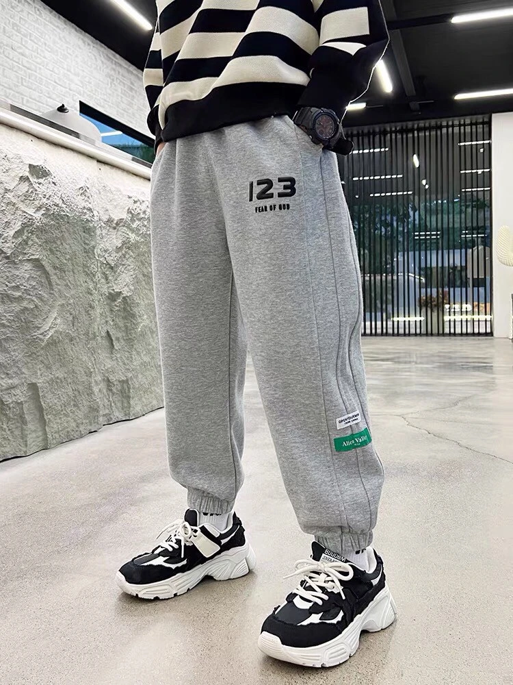 Kids Comfortable Cotton Pull-On Trousers - Easy Fit Play Pants for Boys & Girls