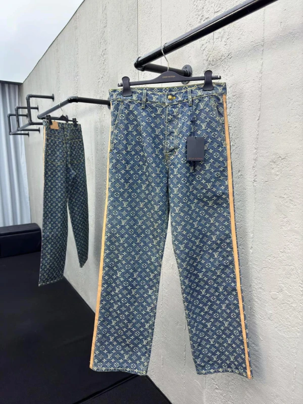 Louis Vuitton Monogram Denim Jeans | Luxury Designer Apparel