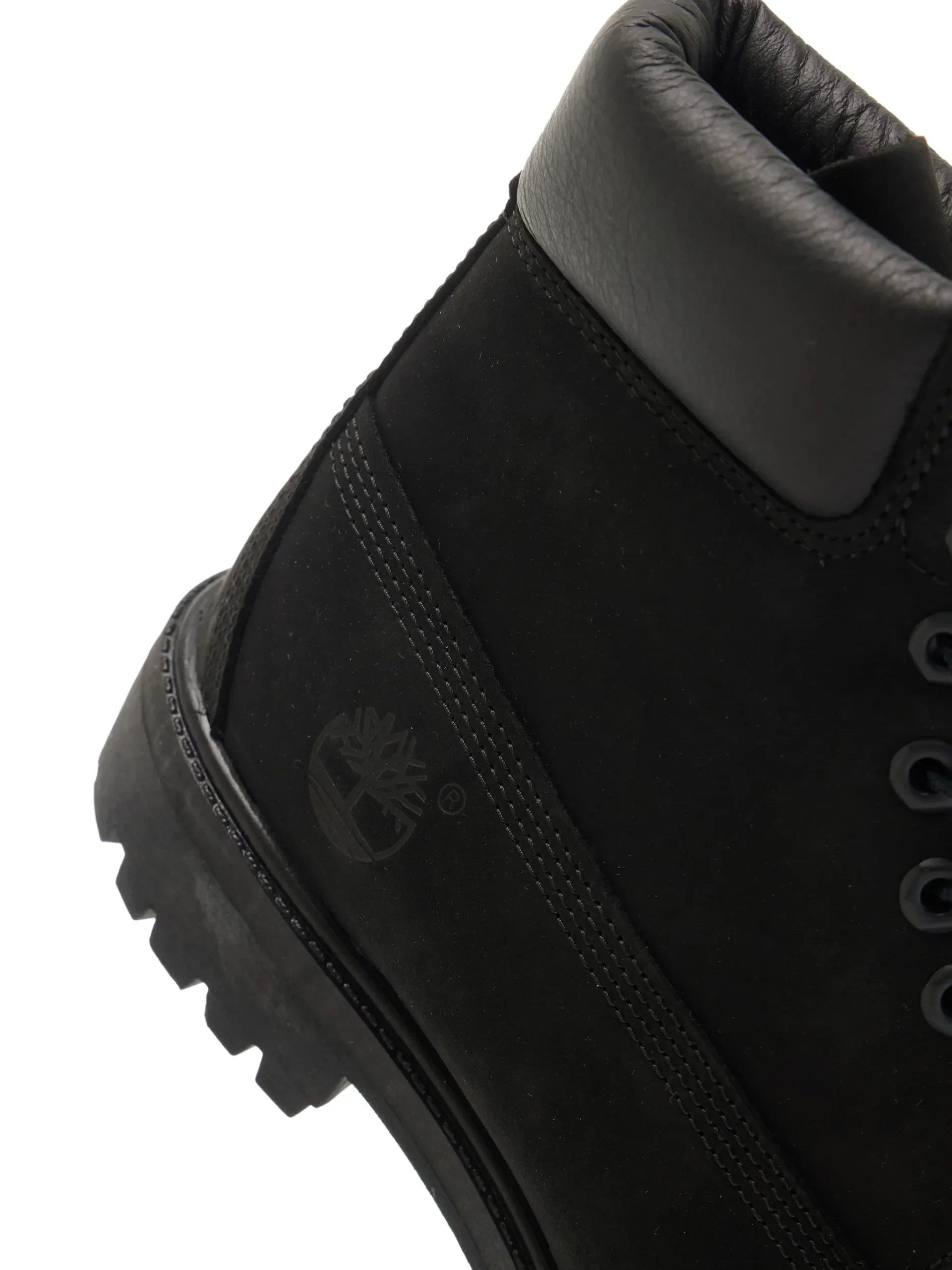 Timberland Men's Classic Black Leather Lace-Up Boots