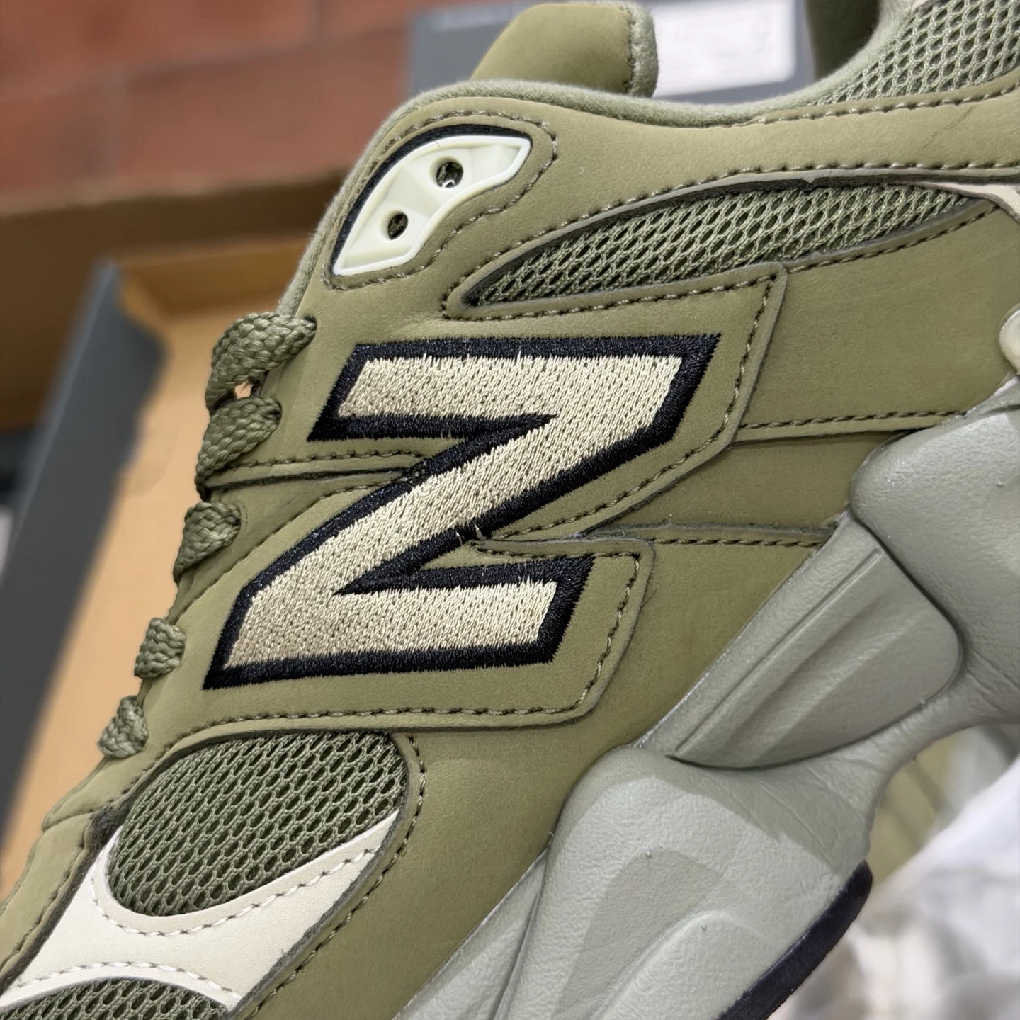 New Balance Olive Green Chunky Sneakers