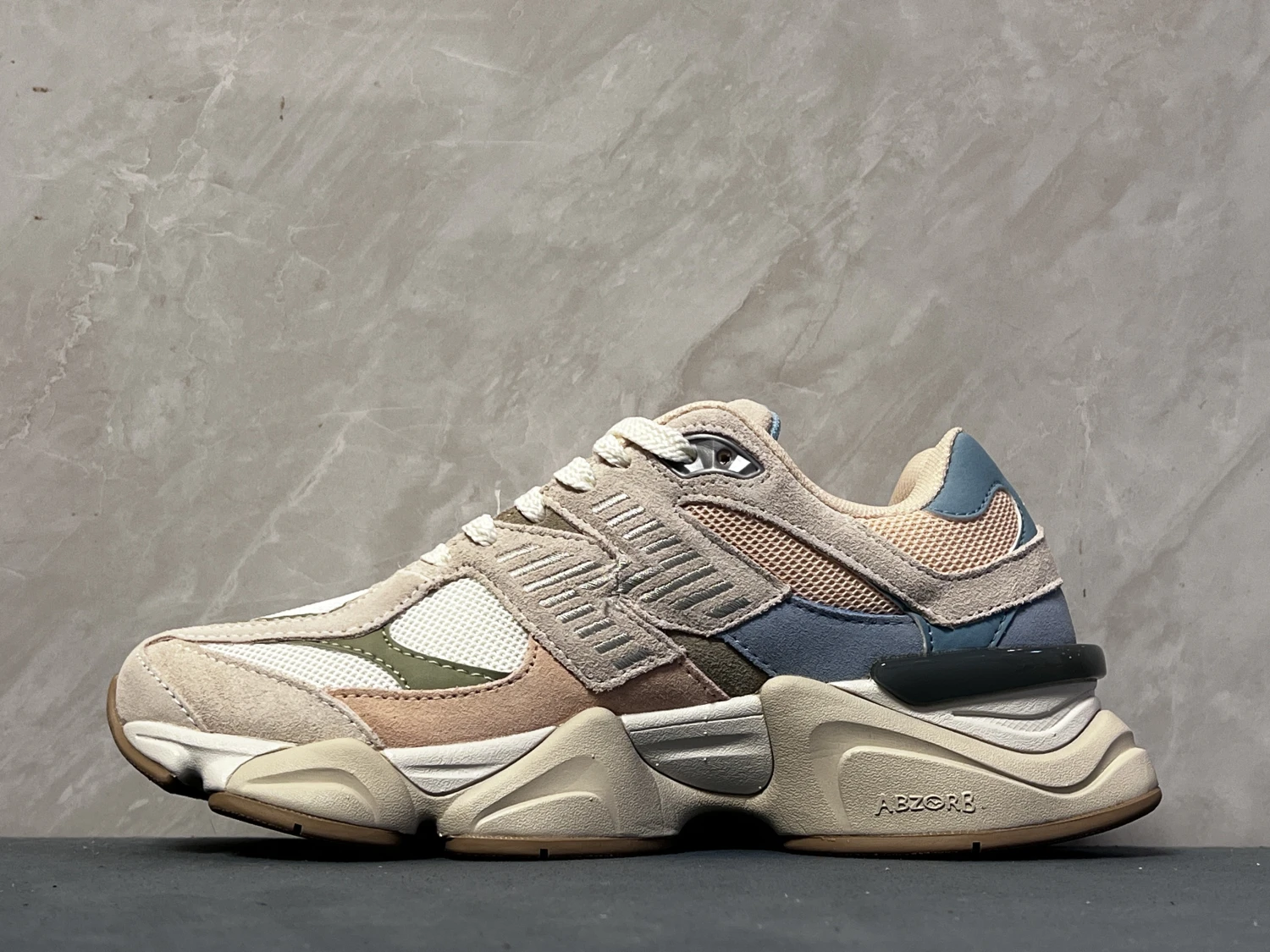 New Balance Pastel Multi-Tone ABZORB Chunky Sneakers – Premium Retro Lifestyle Running Shoes