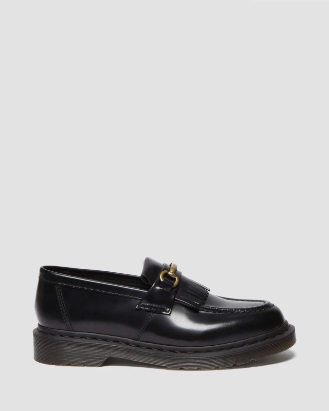 Dr. Martens Men’s Black Leather Slip-On Moccasins