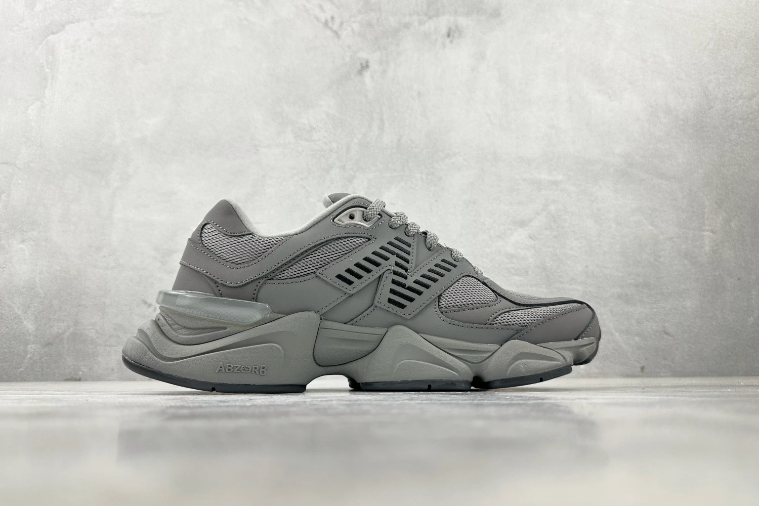 New Balance 9060 Steel Grey Chunky Sneakers – Premium Grey Lifestyle Running Shoes With Oversized ABZORB Cushioning For Men & Women