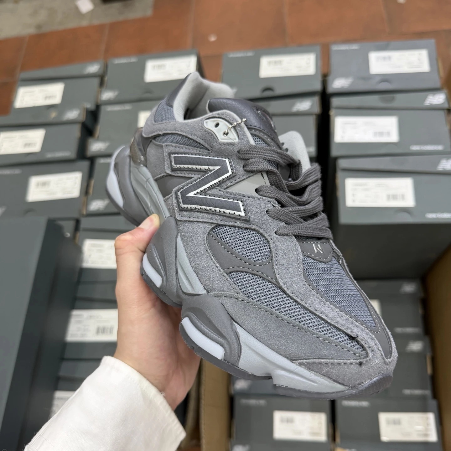 New Balance Dark Grey Chunky Sneakers