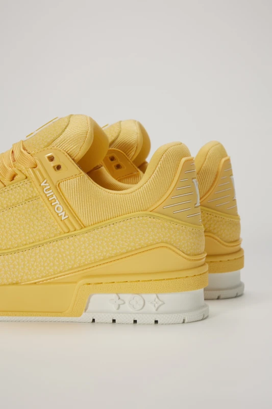 Louis Vuitton Pastel Yellow Luxury Low-Top Sneakers