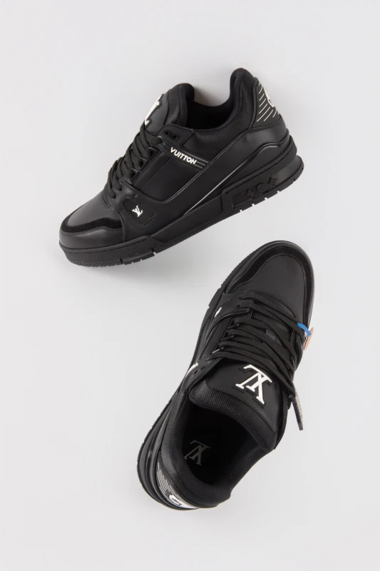Louis Vuitton Triple Black Luxury Sneakers