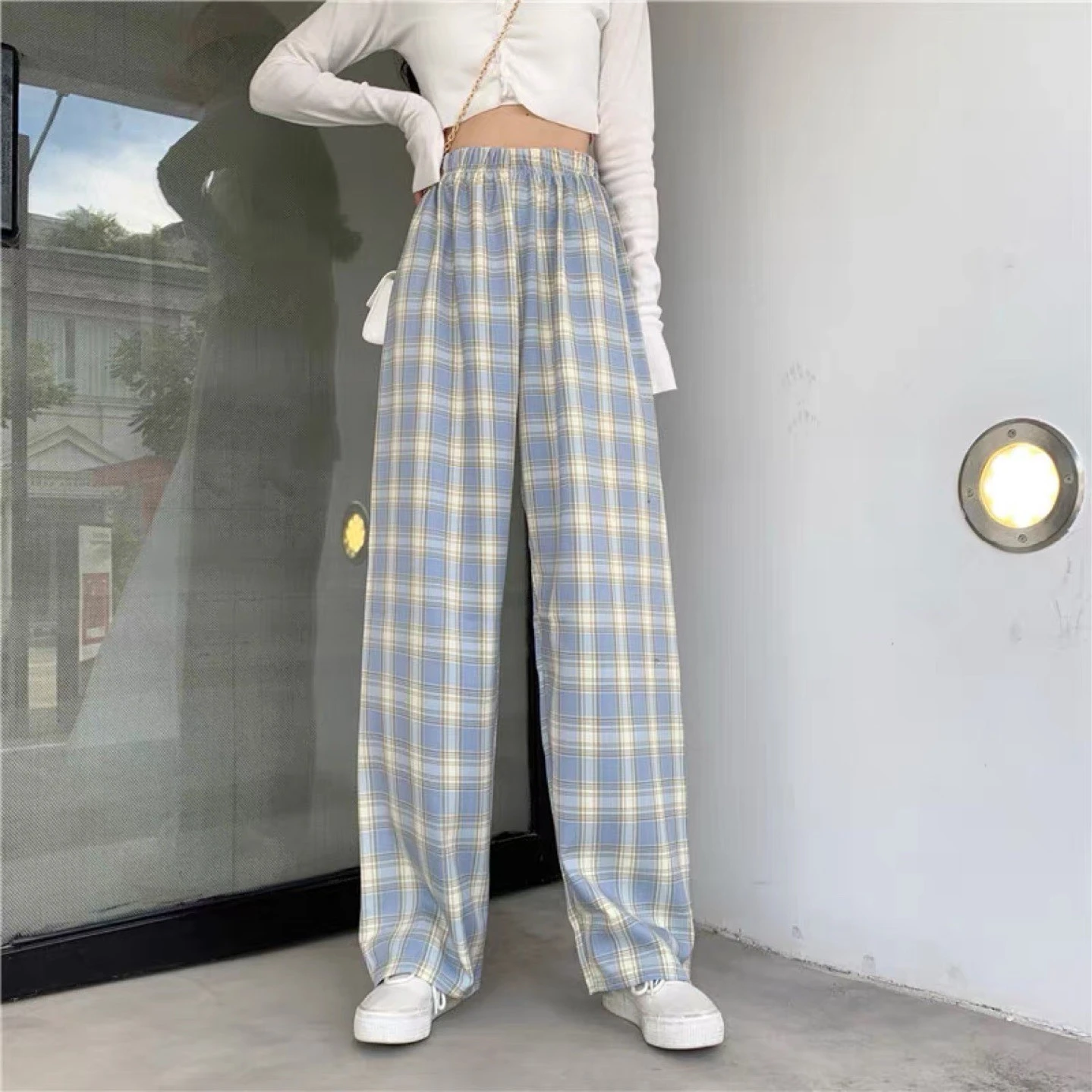 Women's High-Waisted Wide-Leg Pants - Comfortable & Flattering Fit