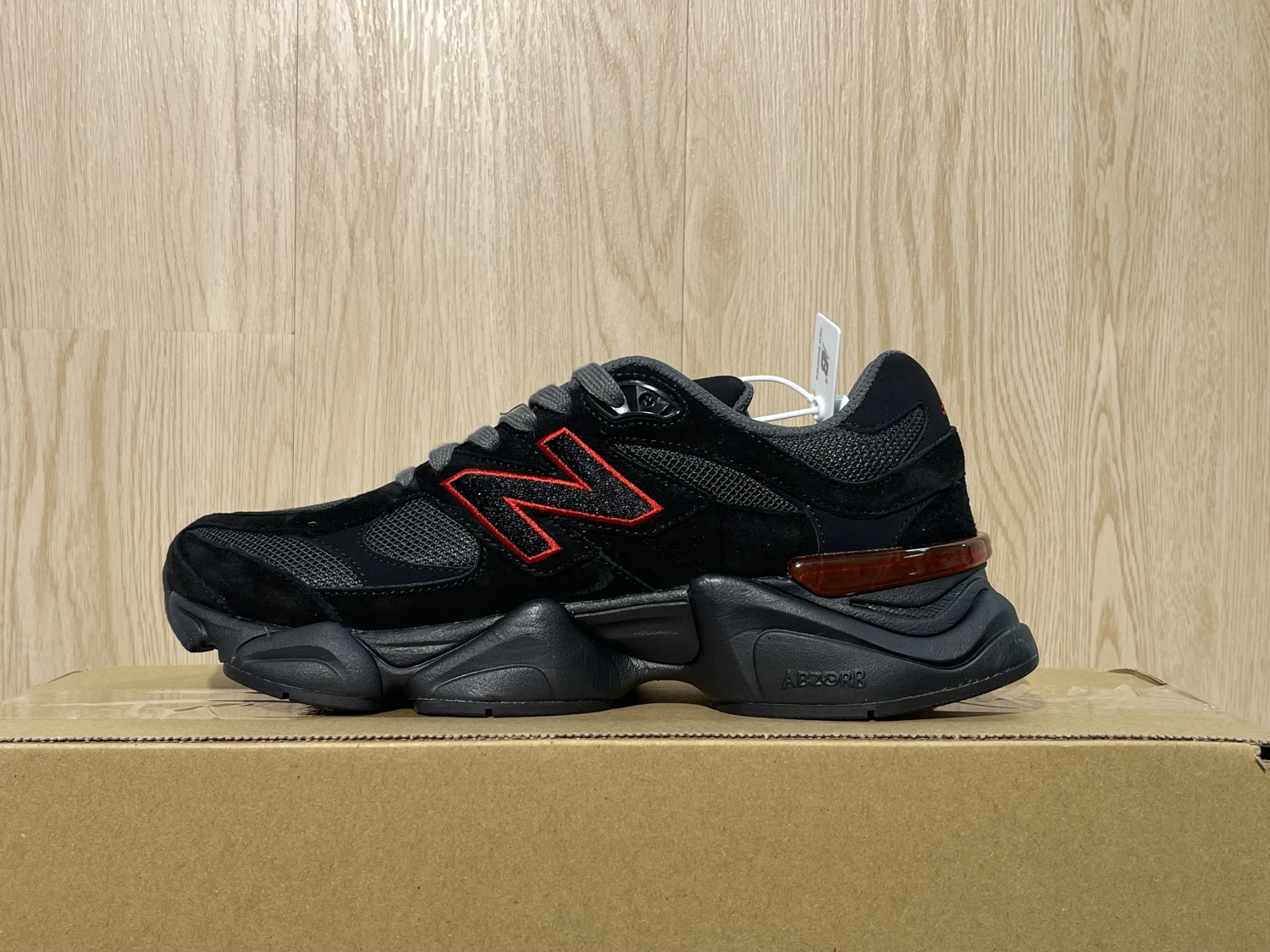 New Balance 9060 Lifestyle Sneakers – Black Red  Colors