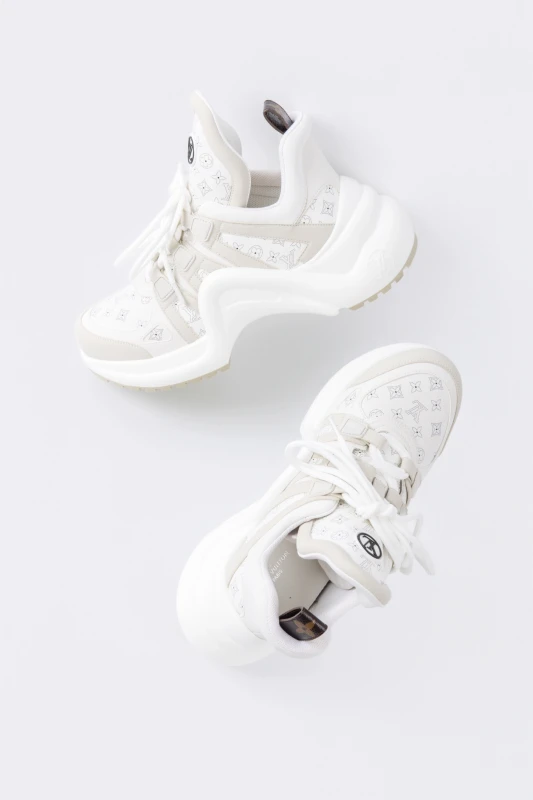 Louis Vuitton Arctic Monogram Wave Platform Sneakers – Luxury Chunky Designer Trainers