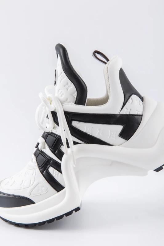 Louis Vuitton Archlight Black Platform Sneakers – White Noir Luxury Shoes