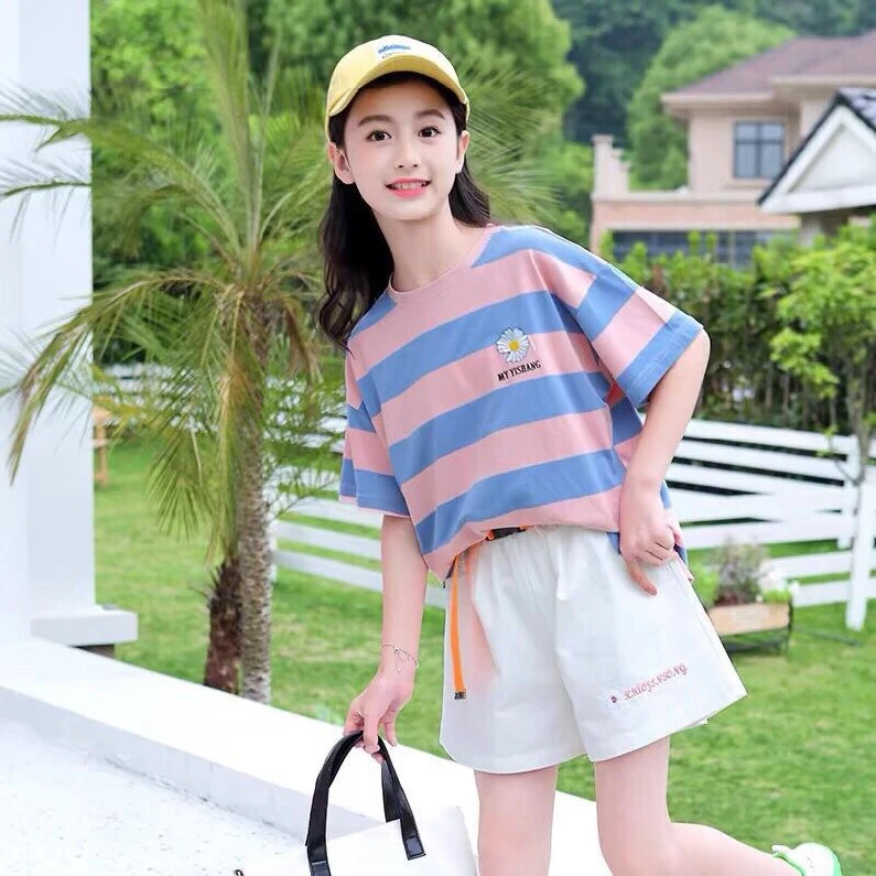 Kids Striped Short Sleeve T-Shirt - Comfy Cotton Tee for Boys & Girls