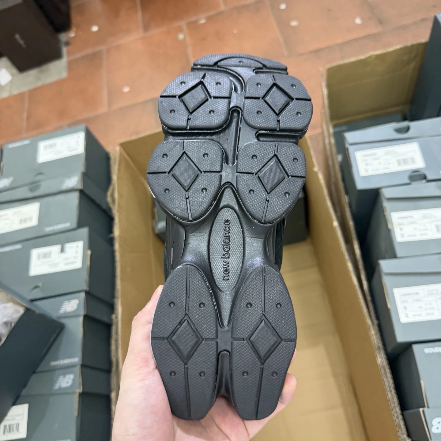 New Balance 9060 “Shadow Graphite” Chunky Sneakers – Black Grey  Colors