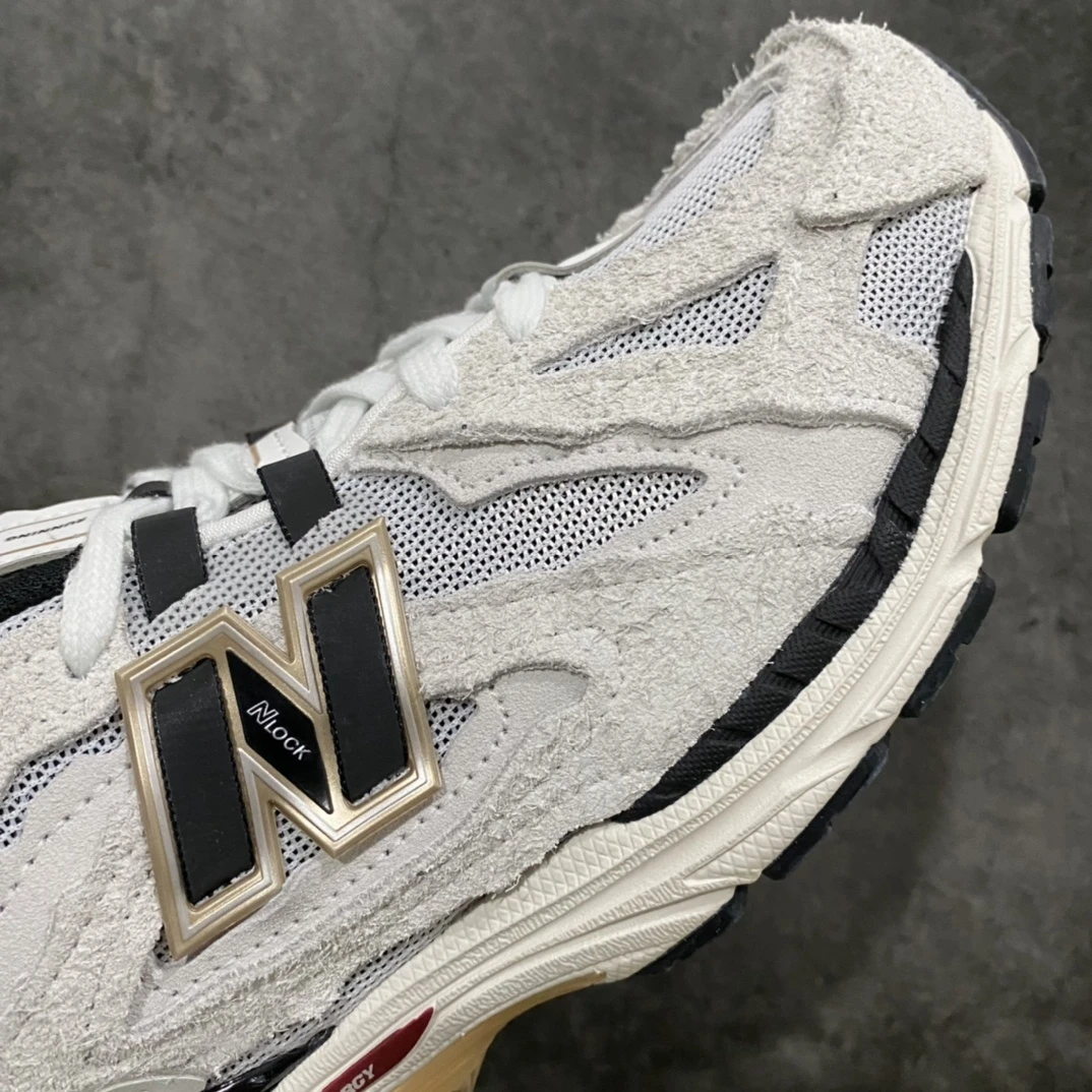 New Balance 1906D Protection Pack White Black Vintage Running Sneakers – Premium Distressed Suede Retro Streetwear Shoes With N-ergy Cushioning