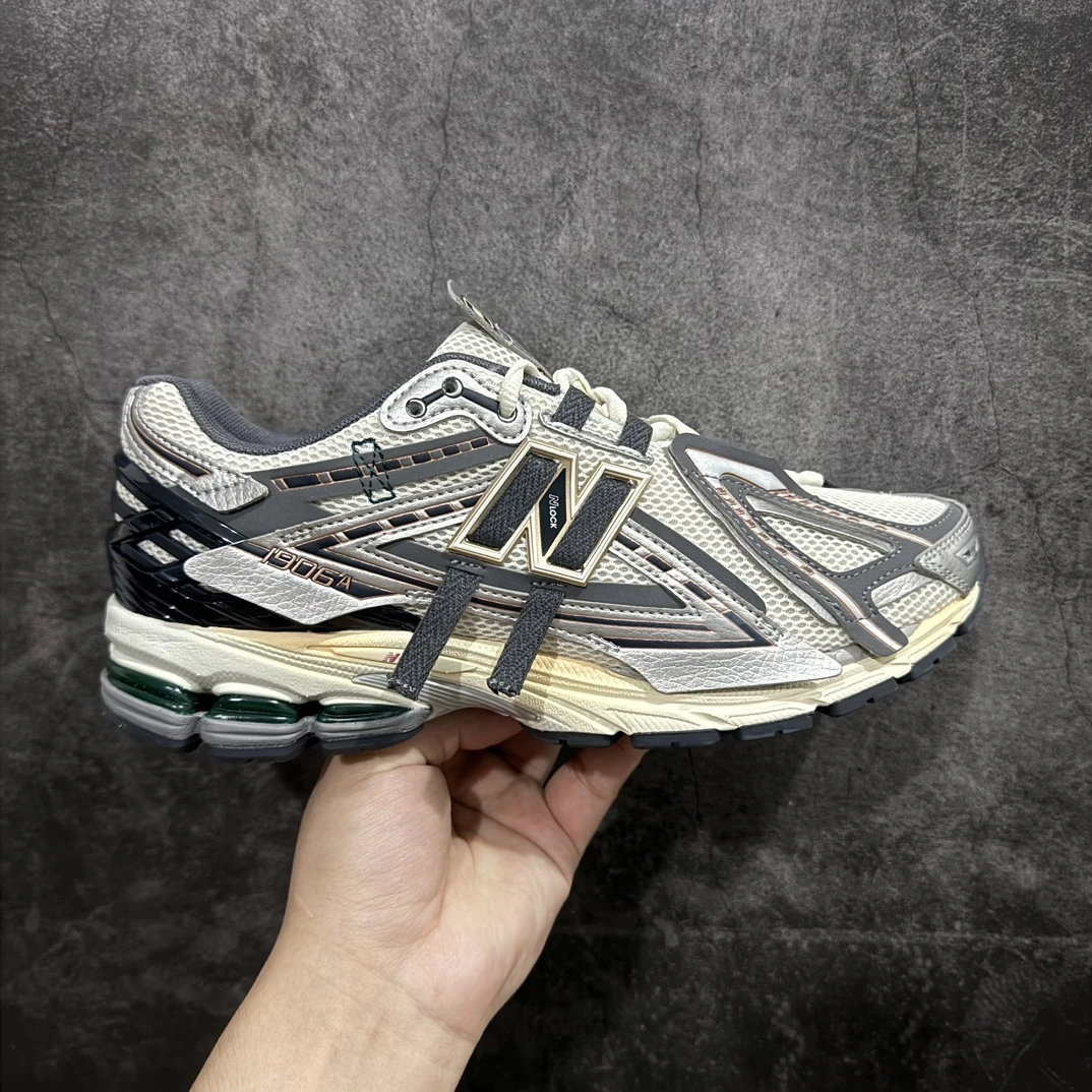 New Balance 1906A Grey Green Retro Running Sneakers – Premium Distressed Tech Runner With N-ergy Cushioning