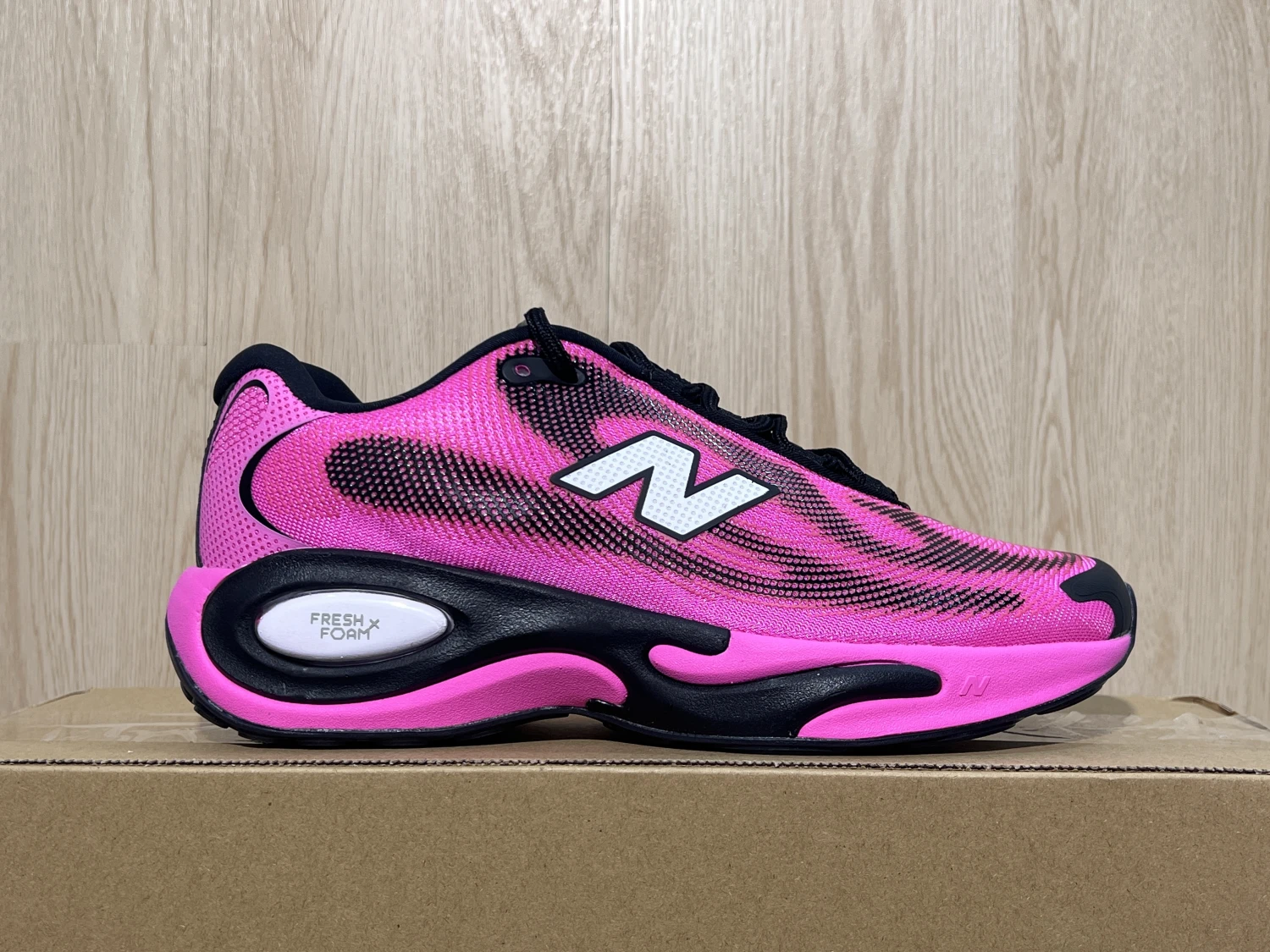 New Balance Fresh Foam Running Sneakers – Neon Pink Black  Colors