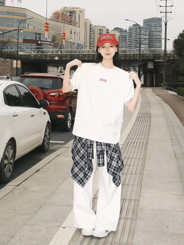 Classic White T-Shirt for Women - Soft Cotton, Everyday Essential