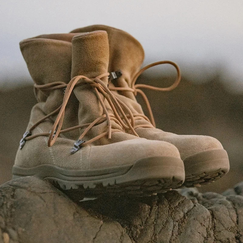 Men’s Vintage High-Top Desert Work Boots – Indestructible Outdoor Cowboy Style