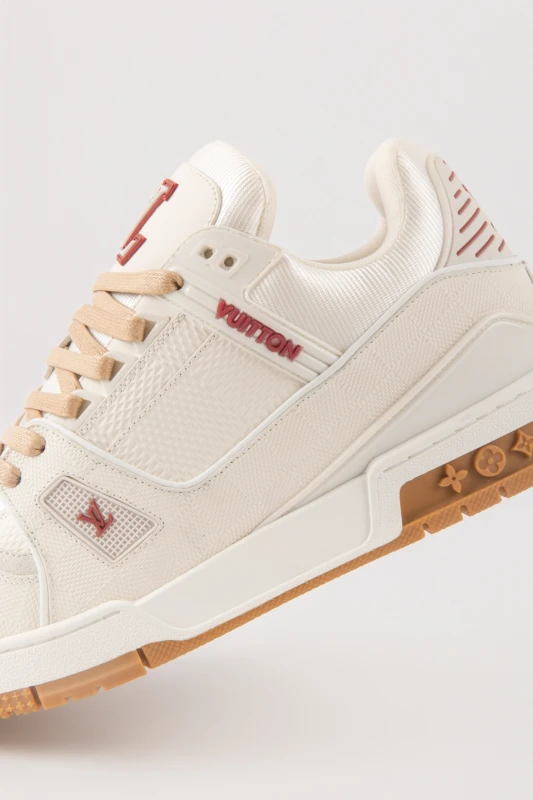 Louis Vuitton Cream Beige Luxury Sneakers