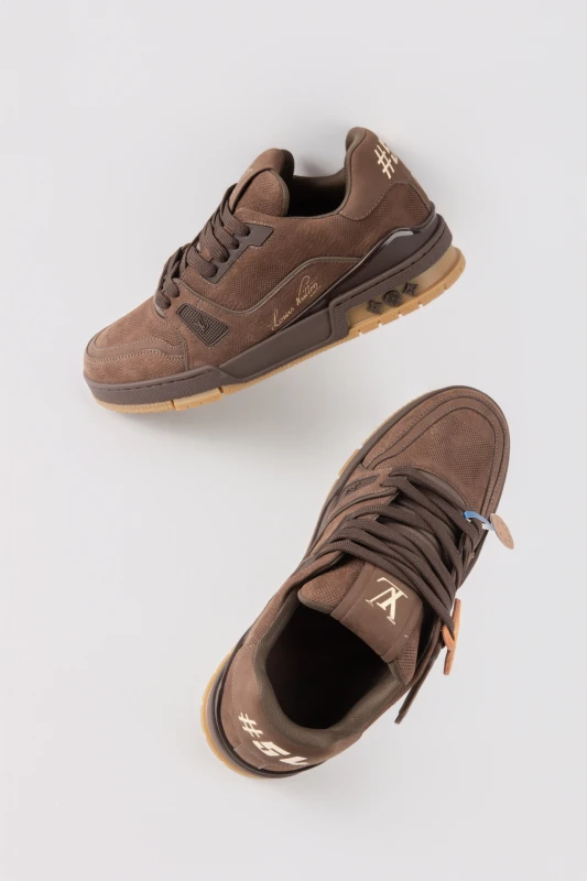 Louis Vuitton Chocolate Brown Luxury Sneakers