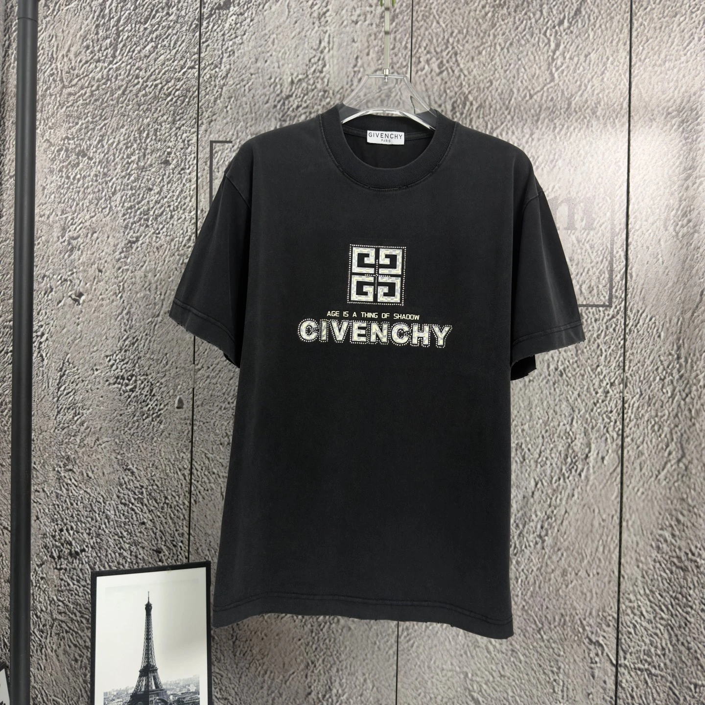Givenchy PARIS Short Sleeve Cotton Tee - Designer Logo T-Shirt