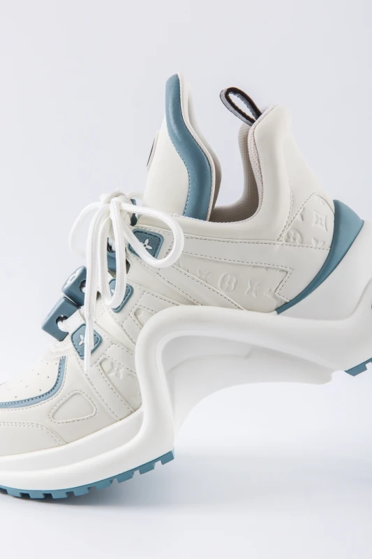 Louis Vuitton Ice Blue Charm Platform Sneakers – Sky Frost Luxury Trainers