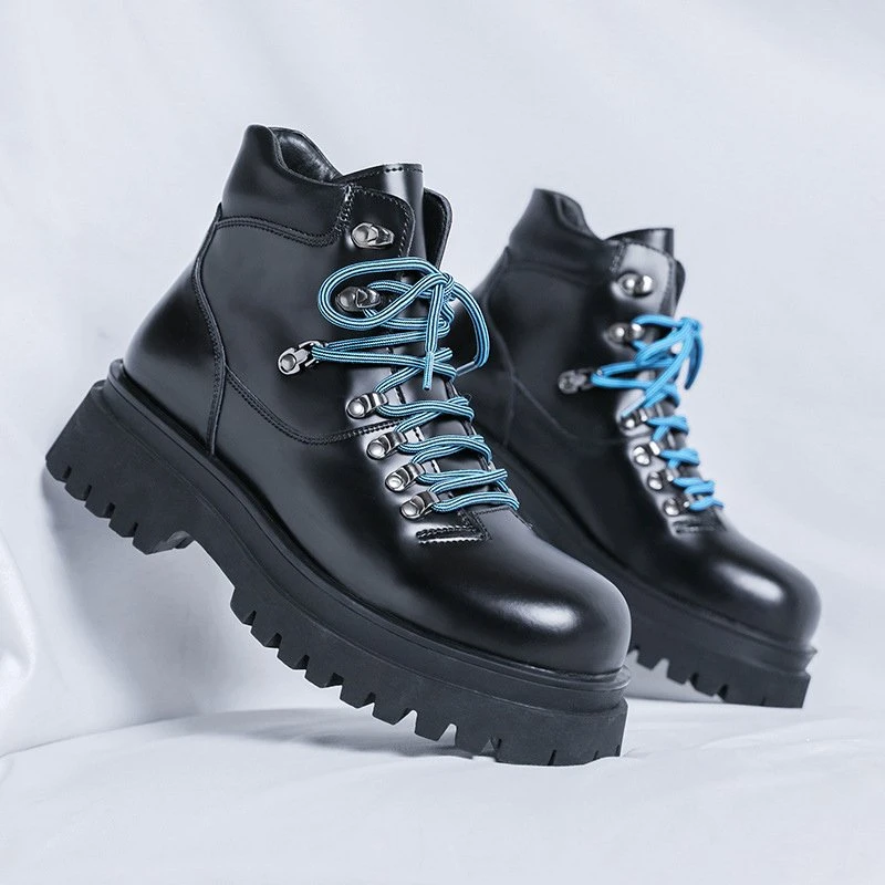 Luxury Vintage Men’s Leather Ankle Boots
