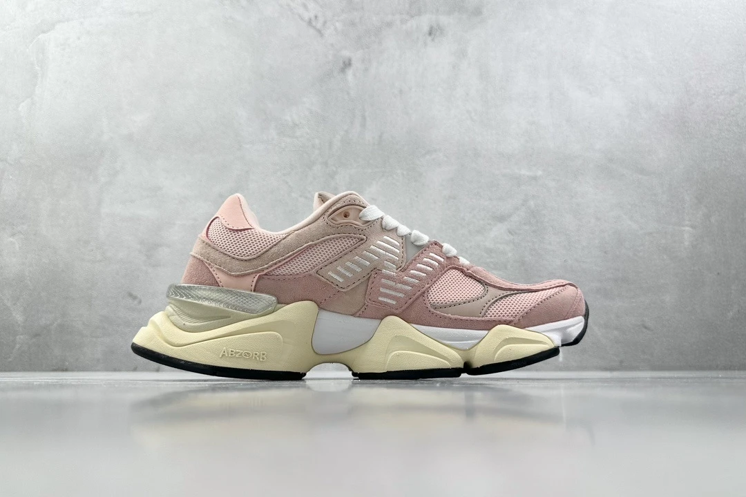 New Balance 9060 Soft Pink Chunky Sneakers – Premium Pastel ABZORB Lifestyle Shoes With Futuristic Retro Streetwear Design For Men & Women