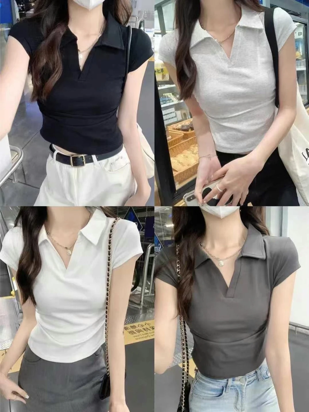 Women's Classic Cotton Polo Shirt - Breathable & Comfortable