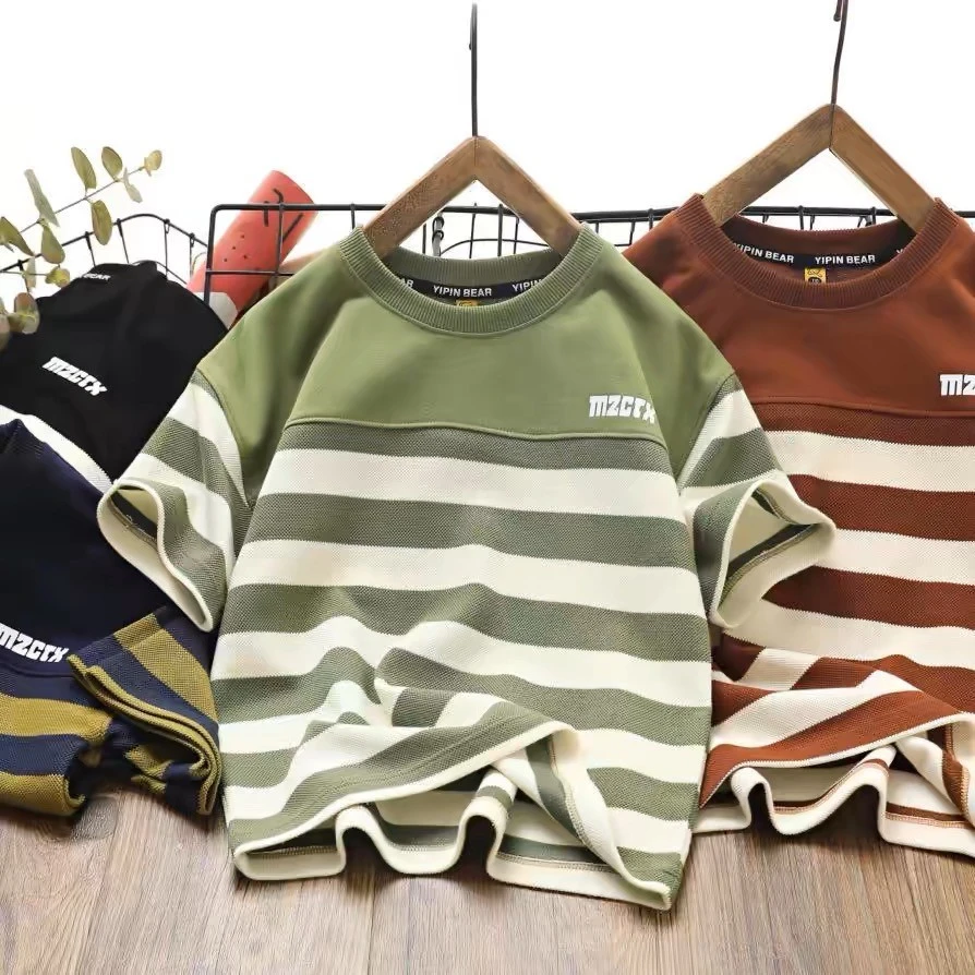 Kids Striped Cotton T-Shirts - Comfy & Stylish Everyday Tops