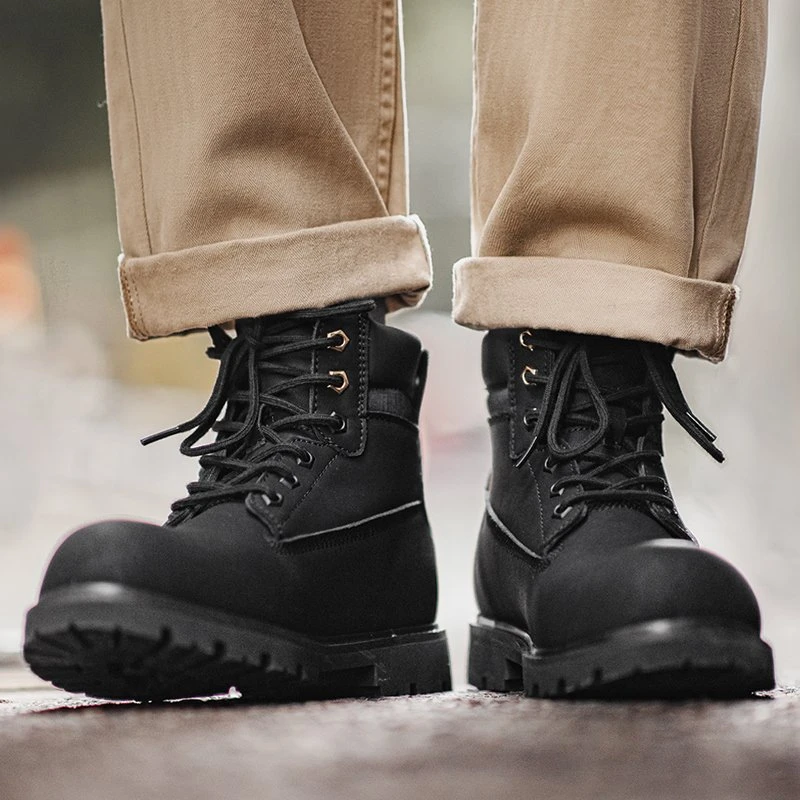 Men’s Winter Plush-Lined Outdoor Work Boots