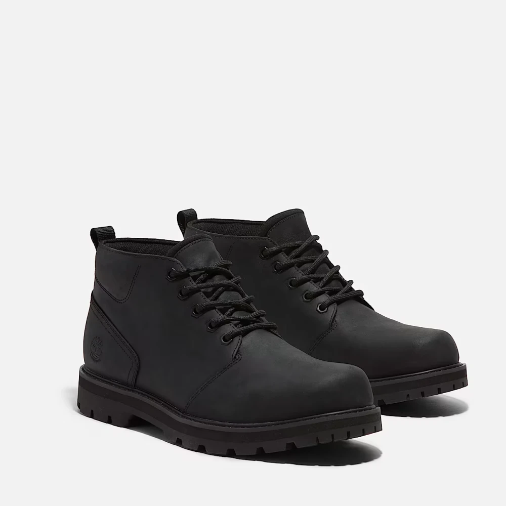 Timberland Men's Black Leather Ankle Boots