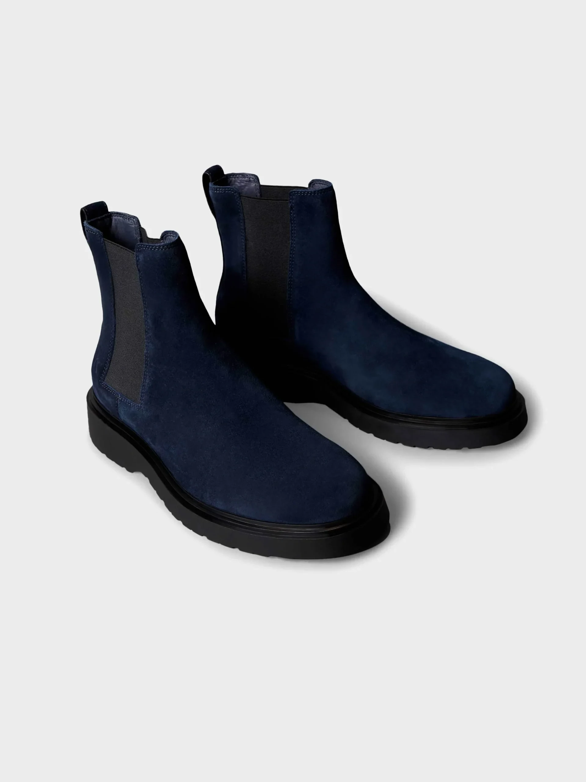 Calvin Klein Jeans Men’s Blue Suede Ankle Boots