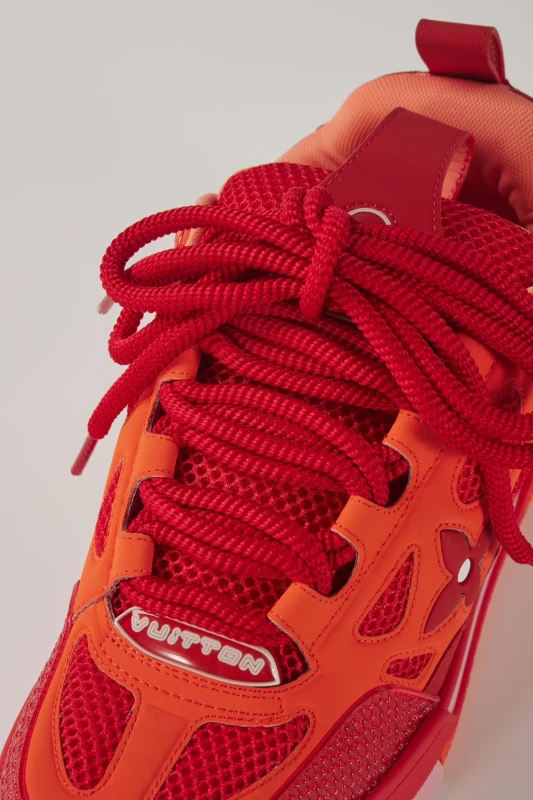 Louis Vuitton Red Orange Runner Sneakers