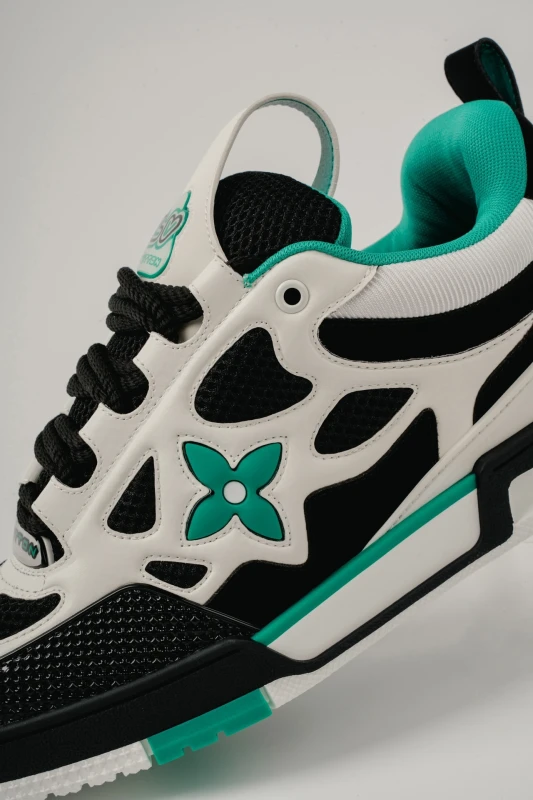 Louis Vuitton Black Teal Runner Sneakers