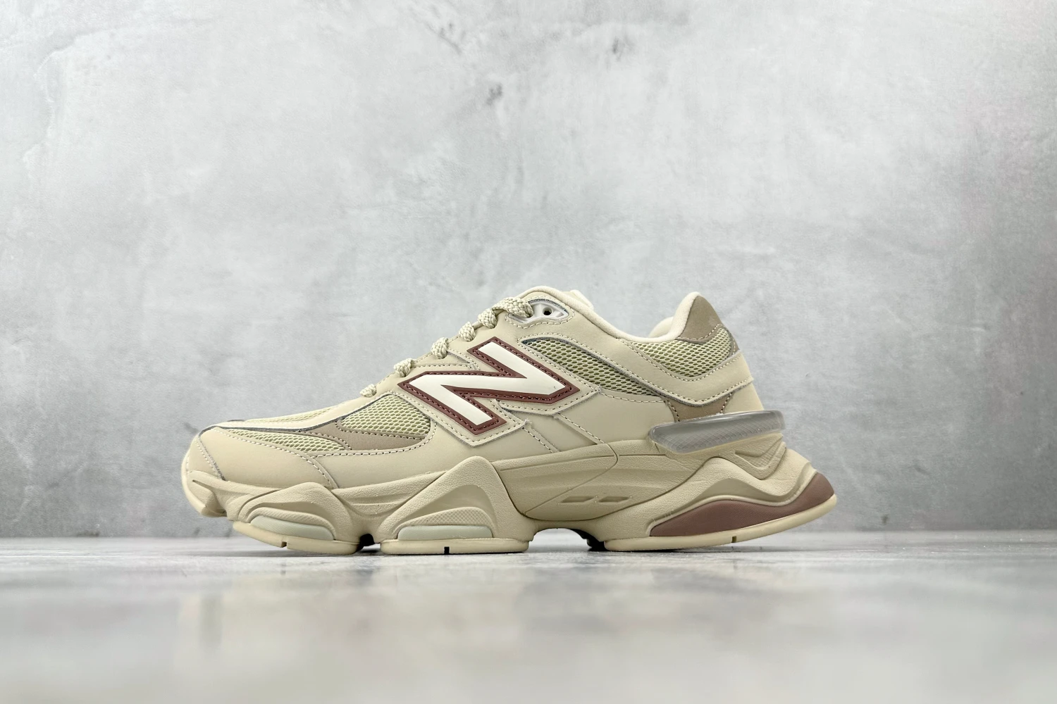New Balance 9060 Beige Rose Gold Chunky Sneakers – Premium Neutral Lifestyle Running Shoes With Futuristic ABZORB Comfort For Men & Women