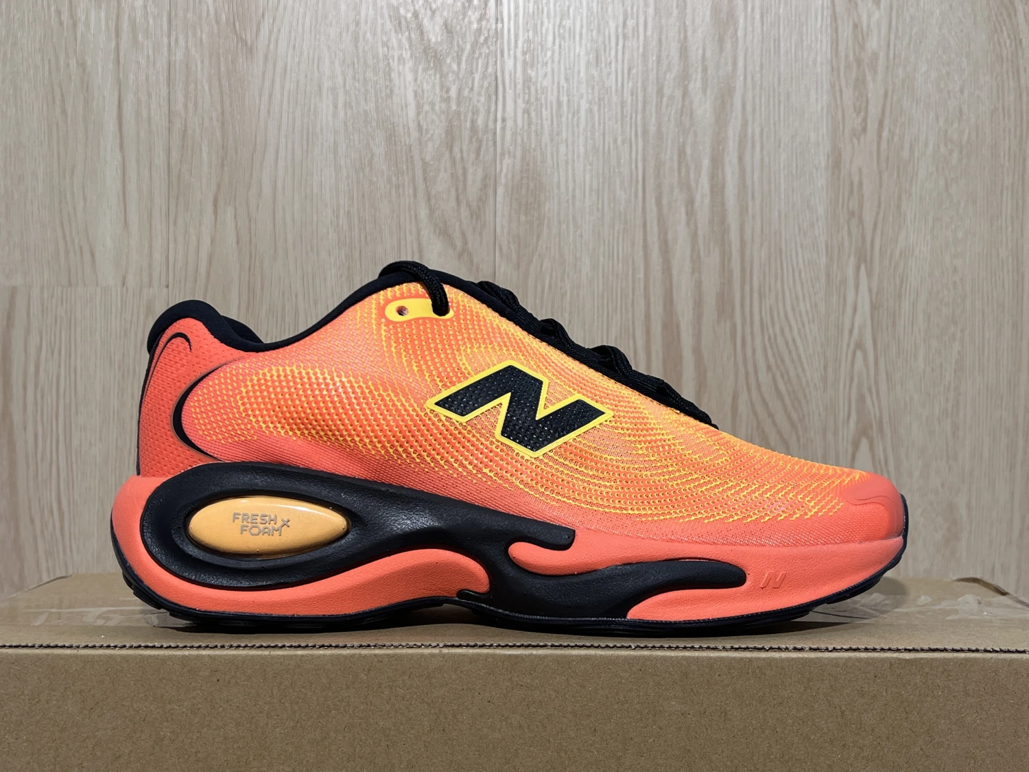 New Balance Fresh Foam Running Sneakers – Neon Orange Black  Colors